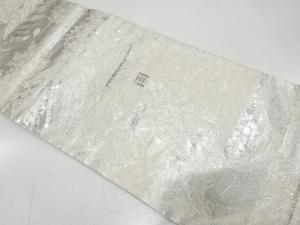 屋敷風景模様織り出し　袋帯